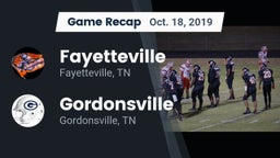 Recap: Fayetteville  vs. Gordonsville  2019