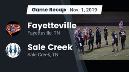 Recap: Fayetteville  vs. Sale Creek  2019
