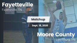 Matchup: Fayetteville High vs. Moore County  2020