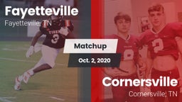 Matchup: Fayetteville High vs. Cornersville  2020