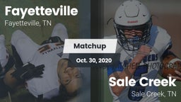 Matchup: Fayetteville High vs. Sale Creek  2020