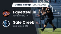 Recap: Fayetteville  vs. Sale Creek  2020