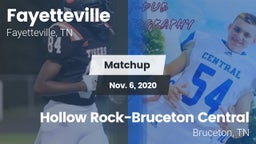 Matchup: Fayetteville High vs. Hollow Rock-Bruceton Central  2020