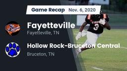 Recap: Fayetteville  vs. Hollow Rock-Bruceton Central  2020
