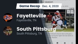 Recap: Fayetteville  vs. South Pittsburg  2020