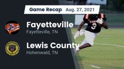 Recap: Fayetteville  vs. Lewis County  2021
