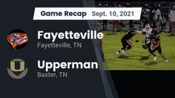 Recap: Fayetteville  vs. Upperman  2021