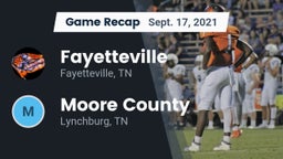 Recap: Fayetteville  vs. Moore County  2021