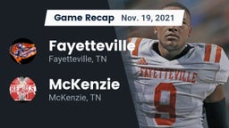 Recap: Fayetteville  vs. McKenzie  2021