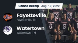 Recap: Fayetteville  vs. Watertown  2022