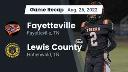 Recap: Fayetteville  vs. Lewis County  2022