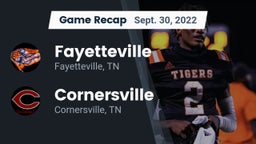 Recap: Fayetteville  vs. Cornersville  2022