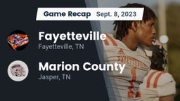 Recap: Fayetteville  vs. Marion County  2023