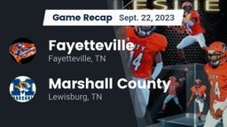 Recap: Fayetteville  vs. Marshall County  2023