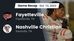 Recap: Fayetteville  vs. Nashville Christian  2023