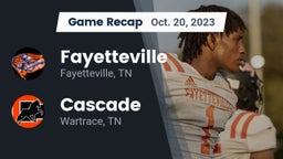 Recap: Fayetteville  vs. Cascade  2023