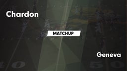 Matchup: Chardon  vs. Geneva  2016