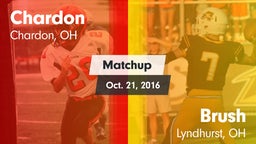 Matchup: Chardon  vs. Brush  2016