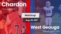 Matchup: Chardon  vs. West Geauga  2017