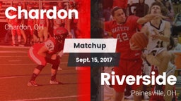 Matchup: Chardon  vs. Riverside  2017
