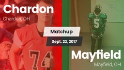 Matchup: Chardon  vs. Mayfield  2017