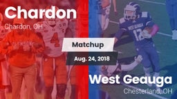 Matchup: Chardon  vs. West Geauga  2018