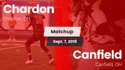Matchup: Chardon  vs. Canfield  2018