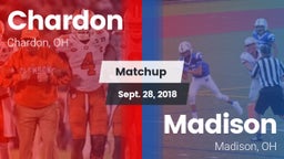 Matchup: Chardon  vs. Madison  2018