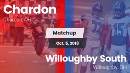 Matchup: Chardon  vs. Willoughby South  2018