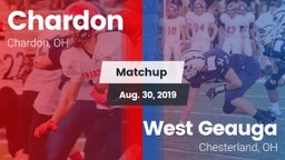 Matchup: Chardon  vs. West Geauga  2019