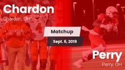 Matchup: Chardon  vs. Perry  2019