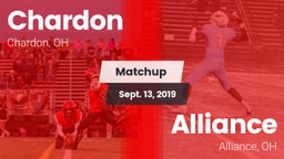 Matchup: Chardon  vs. Alliance  2019