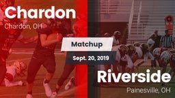 Matchup: Chardon  vs. Riverside  2019