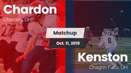 Matchup: Chardon  vs. Kenston  2019
