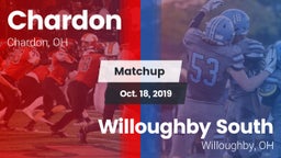 Matchup: Chardon  vs. Willoughby South  2019