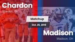 Matchup: Chardon  vs. Madison  2019