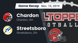 Recap: Chardon  vs. Streetsboro  2019