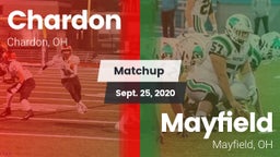 Matchup: Chardon  vs. Mayfield  2020