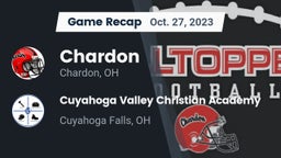 Recap: Chardon  vs. Cuyahoga Valley Christian Academy  2023