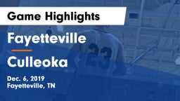 Fayetteville  vs Culleoka Game Highlights - Dec. 6, 2019