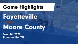Fayetteville  vs Moore County  Game Highlights - Jan. 14, 2020