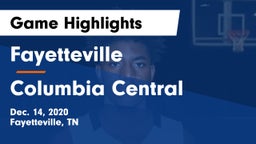 Fayetteville  vs Columbia Central  Game Highlights - Dec. 14, 2020