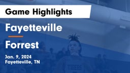 Fayetteville  vs Forrest  Game Highlights - Jan. 9, 2024