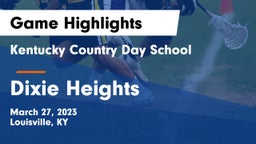 Kentucky Country Day School vs Dixie Heights  Game Highlights - March 27, 2023