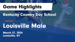 Kentucky Country Day School vs Louisville Male  Game Highlights - March 27, 2024