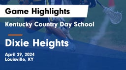Kentucky Country Day School vs Dixie Heights  Game Highlights - April 29, 2024