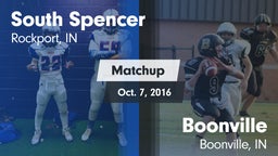 Matchup: South Spencer High vs. Boonville  2016