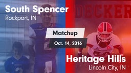 Matchup: South Spencer High vs. Heritage Hills  2016