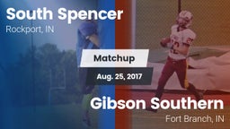 Matchup: South Spencer High vs. Gibson Southern  2017