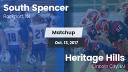 Matchup: South Spencer High vs. Heritage Hills  2017